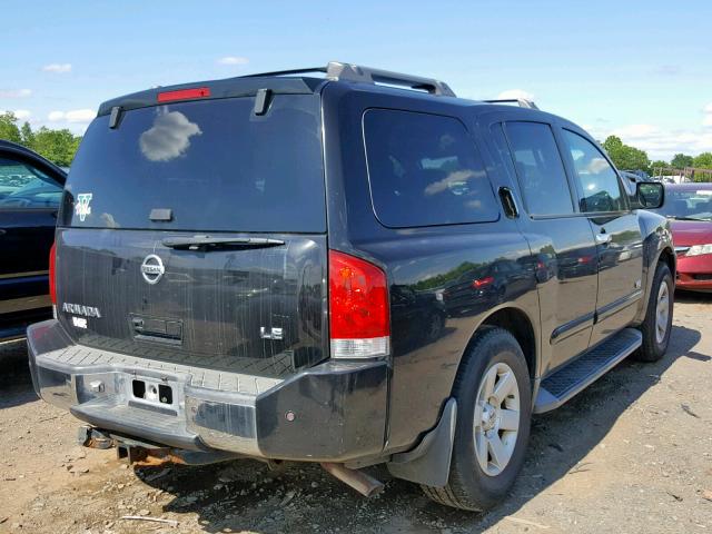 5N1AA08B26N737232 - 2006 NISSAN ARMADA SE BLACK photo 4