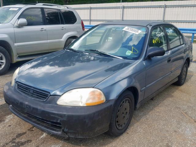 2HGEJ6521VH583456 - 1997 HONDA CIVIC DX GRAY photo 2