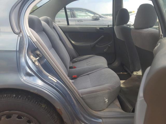 2HGEJ6521VH583456 - 1997 HONDA CIVIC DX GRAY photo 6