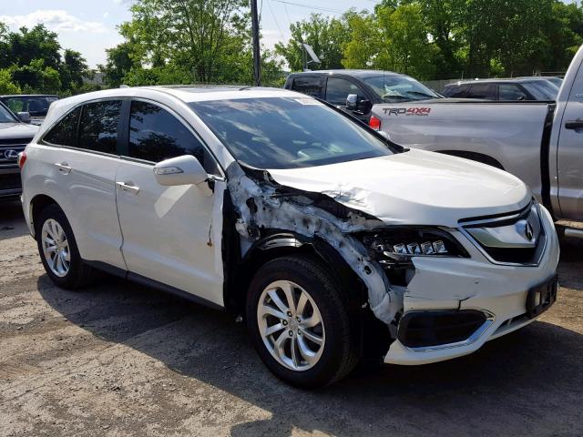 5J8TB4H37JL008854 - 2018 ACURA RDX WHITE photo 1