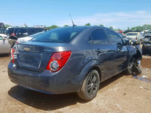 1G1JA5SH0C4180345 - 2012 CHEVROLET SONIC LS GRAY photo 4