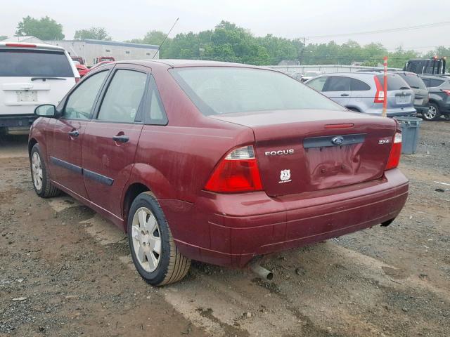 1FAFP34N66W122564 - 2006 FORD FOCUS ZX4 RED photo 3