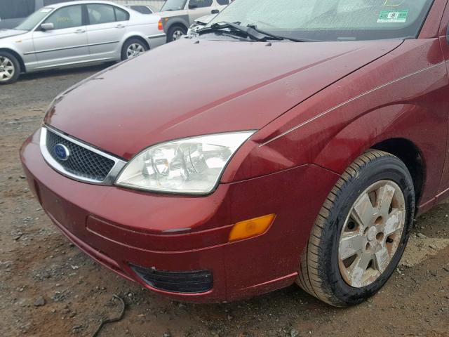 1FAFP34N66W122564 - 2006 FORD FOCUS ZX4 RED photo 9