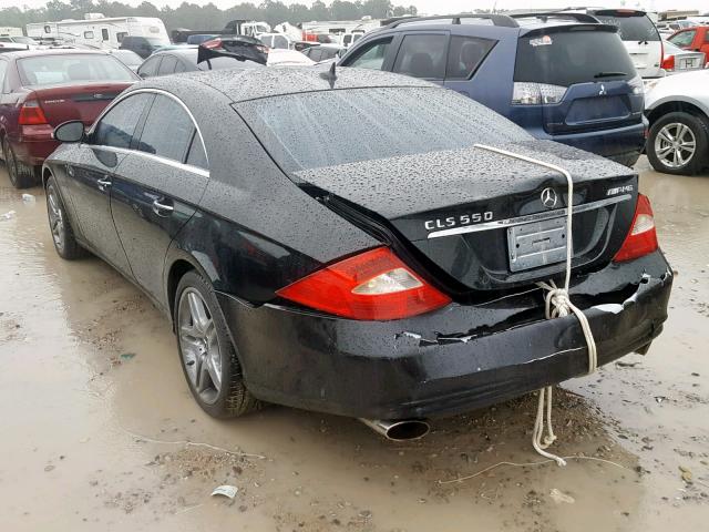 WDDDJ72X57A090581 - 2007 MERCEDES-BENZ CLS 550 BLACK photo 3