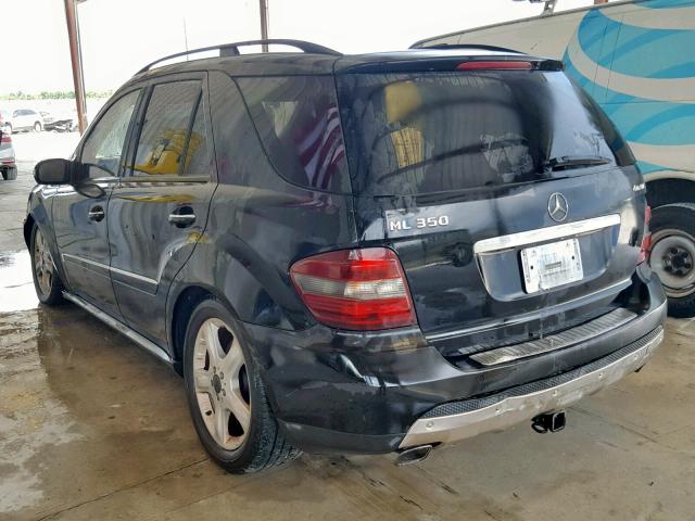 4JGBB86E48A366291 - 2008 MERCEDES-BENZ ML 350 BLACK photo 3