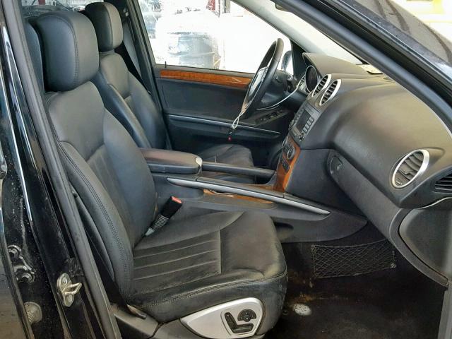 4JGBB86E48A366291 - 2008 MERCEDES-BENZ ML 350 BLACK photo 5