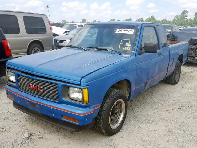 1GTCS19R6N2518026 - 1992 GMC SONOMA BLUE photo 2