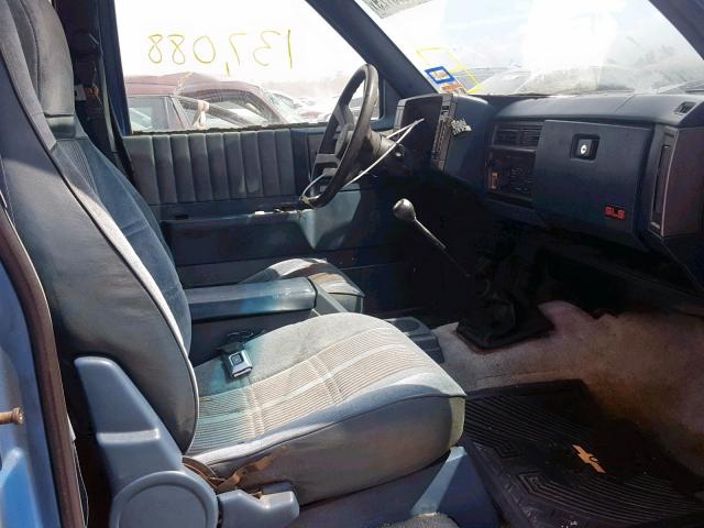 1GTCS19R6N2518026 - 1992 GMC SONOMA BLUE photo 5