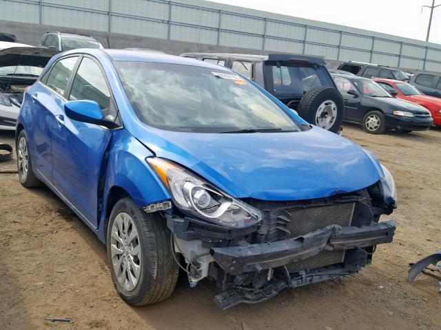 KMHD35LH8HU350192 - 2017 HYUNDAI ELANTRA GT BLUE photo 1