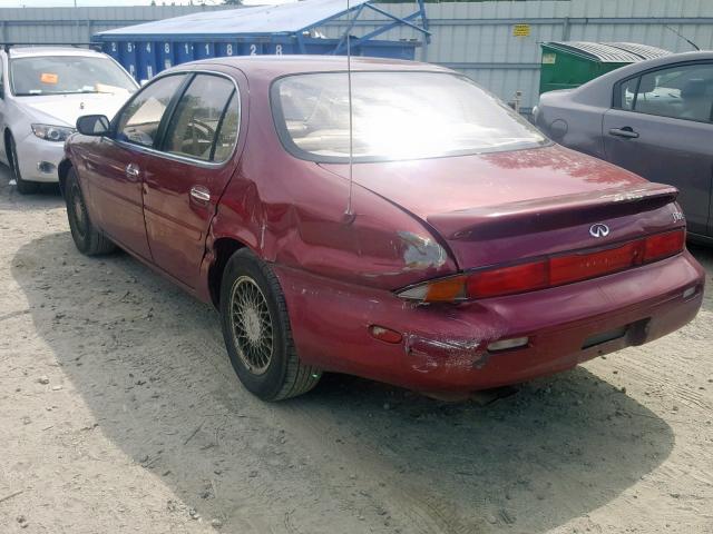 JNKAY21D3PM022070 - 1993 INFINITI J30 MAROON photo 3