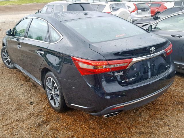 4T1BK1EB9JU271700 - 2018 TOYOTA AVALON XLE BLACK photo 3