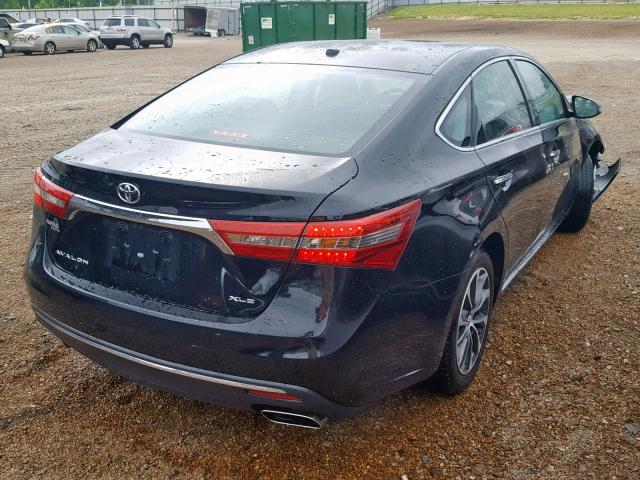 4T1BK1EB9JU271700 - 2018 TOYOTA AVALON XLE BLACK photo 4