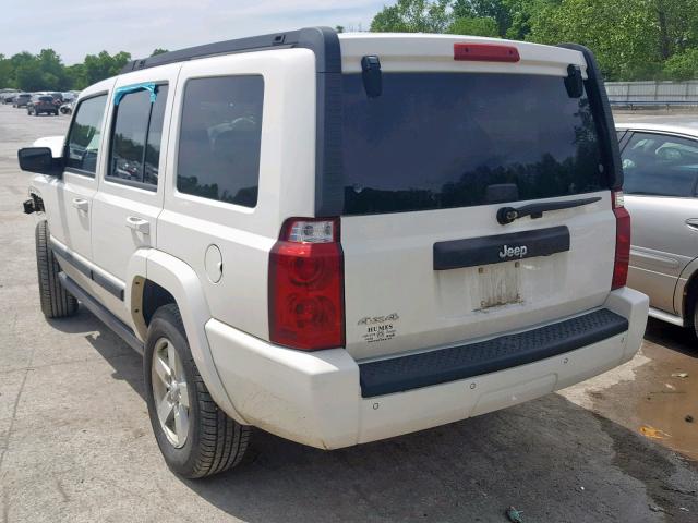 1J8HG48K58C125123 - 2008 JEEP COMMANDER WHITE photo 3