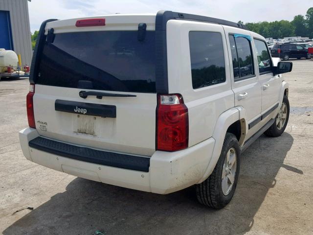 1J8HG48K58C125123 - 2008 JEEP COMMANDER WHITE photo 4