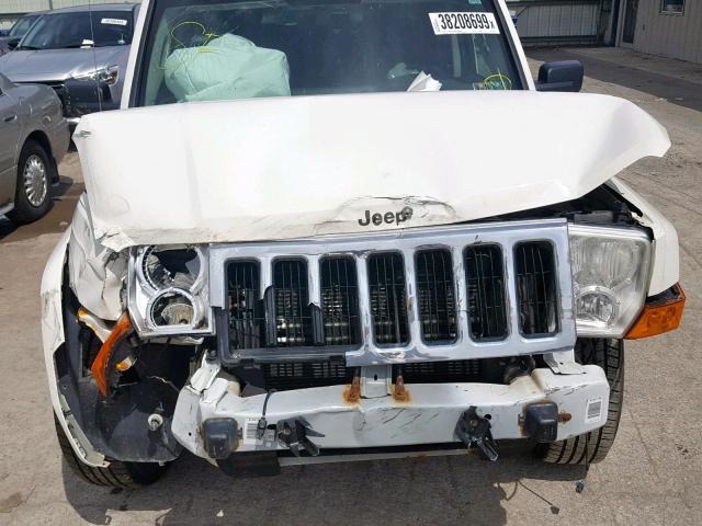 1J8HG48K58C125123 - 2008 JEEP COMMANDER WHITE photo 7