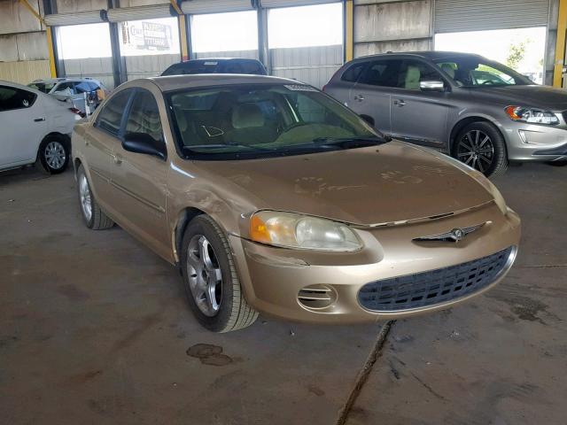 1C3EL46U61N688349 - 2001 CHRYSLER SEBRING LX BEIGE photo 1