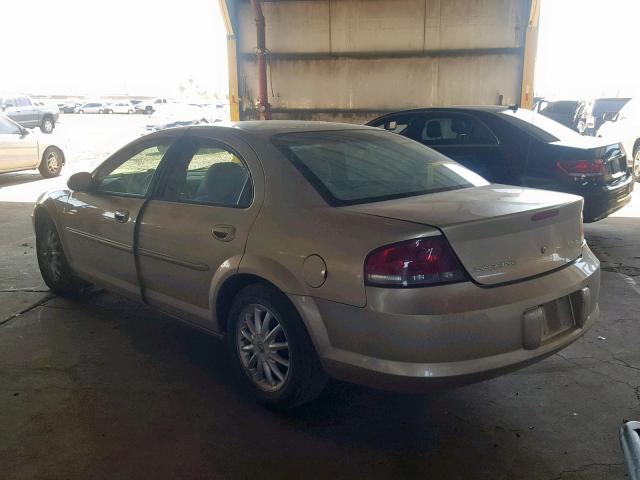 1C3EL46U61N688349 - 2001 CHRYSLER SEBRING LX BEIGE photo 3