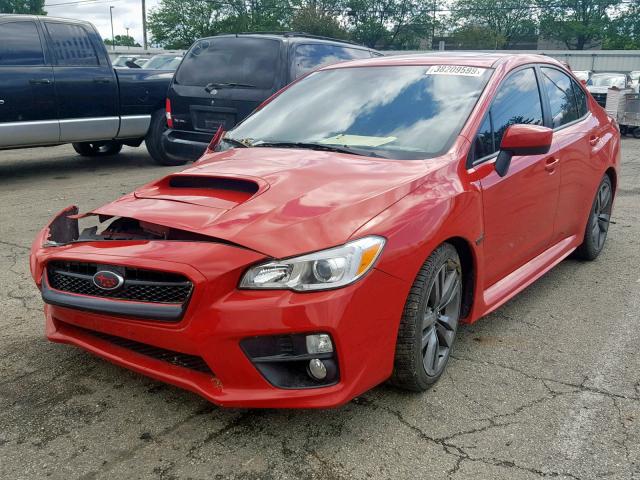 JF1VA1E65G9828434 - 2016 SUBARU WRX PREMIU RED photo 2