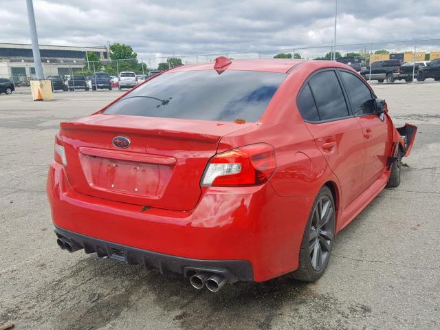 JF1VA1E65G9828434 - 2016 SUBARU WRX PREMIU RED photo 4