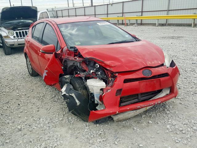 JTDKDTB30D1536002 - 2013 TOYOTA PRIUS C RED photo 1