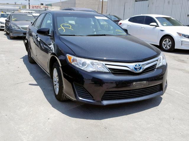 4T1BD1FK7EU134527 - 2014 TOYOTA CAMRY HYBR BLACK photo 1