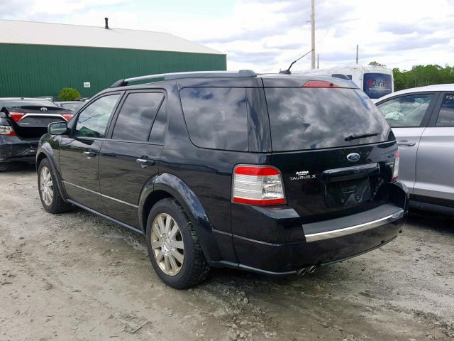 1FMDK06W98GA18759 - 2008 FORD TAURUS X L BLACK photo 3