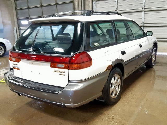 4S3BG6857X7653899 - 1999 SUBARU LEGACY OUT WHITE photo 4