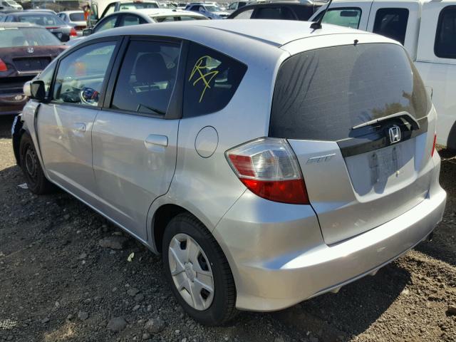 JHMGE8H30DC076947 - 2013 HONDA FIT SILVER photo 3