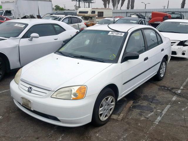 2HGES16193H586365 - 2003 HONDA CIVIC DX WHITE photo 2