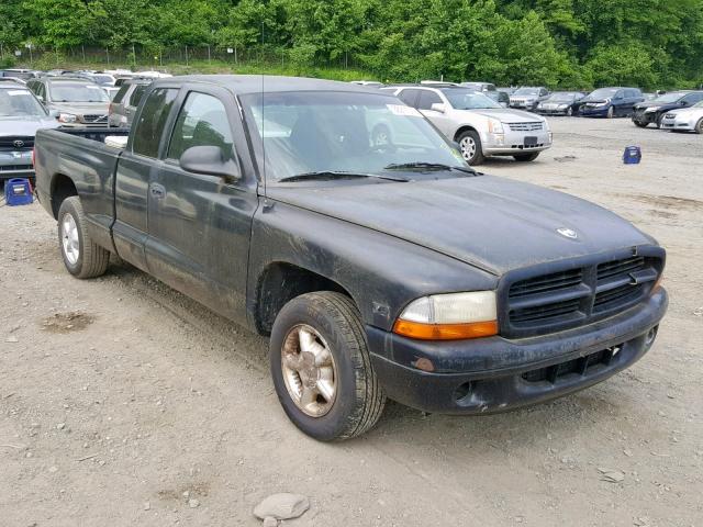 1B7GL22X7XS126799 - 1999 DODGE DAKOTA BLACK photo 1