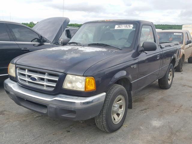 1FTYR10C21TA04334 - 2001 FORD RANGER BLUE photo 2