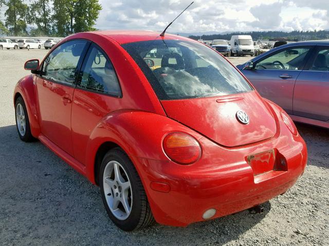 3VWCA21C6XM400955 - 1999 VOLKSWAGEN NEW BEETLE Qırmızı foto 3