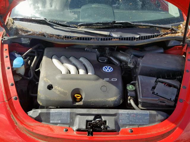 3VWCA21C6XM400955 - 1999 VOLKSWAGEN NEW BEETLE Qırmızı foto 7