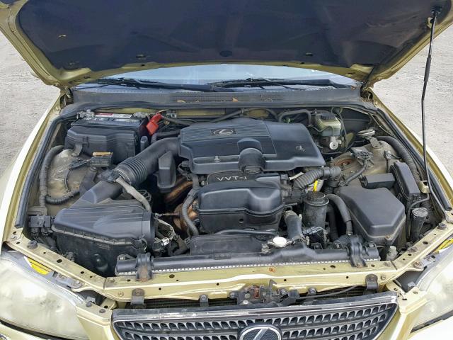 JTHBD192520034444 - 2002 LEXUS IS 300 GREEN photo 7