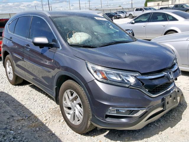 2HKRM3H7XFH547822 - 2015 HONDA CR-V EXL GRAY photo 1