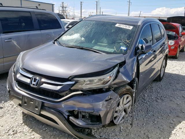 2HKRM3H7XFH547822 - 2015 HONDA CR-V EXL GRAY photo 2