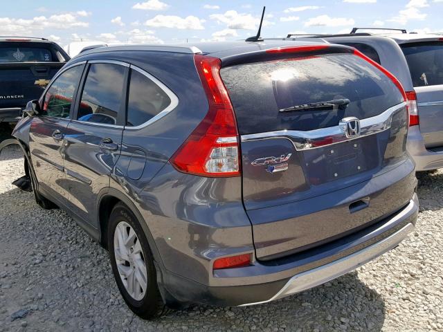 2HKRM3H7XFH547822 - 2015 HONDA CR-V EXL GRAY photo 3