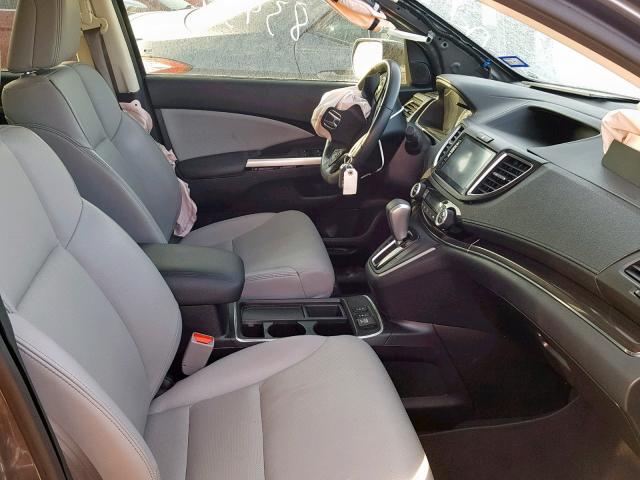 2HKRM3H7XFH547822 - 2015 HONDA CR-V EXL GRAY photo 5