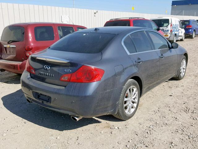 JNKCV61F99M356925 - 2009 INFINITI G37 GRAY photo 4