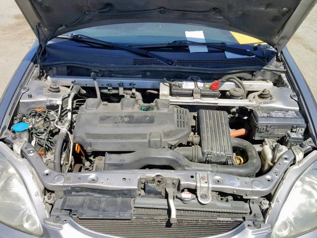 JHMZE14752T000842 - 2002 HONDA INSIGHT SILVER photo 7