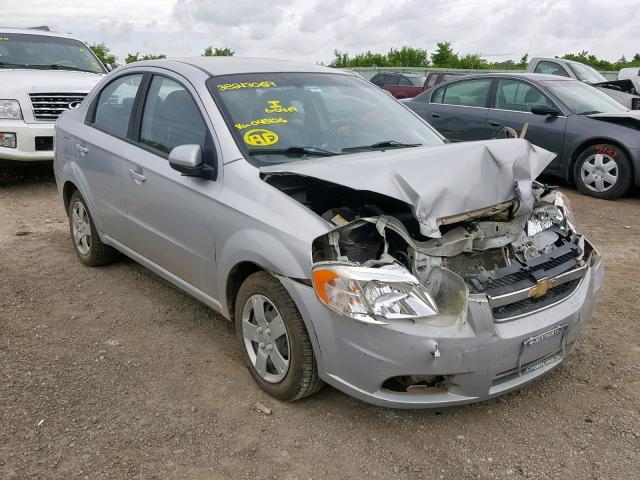 KL1TD5DE5AB048126 - 2010 CHEVROLET AVEO LS SILVER photo 1