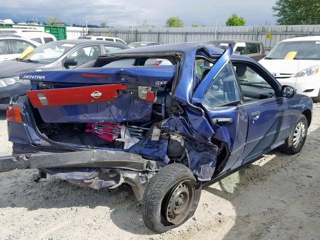 1N4AB41D2TC704149 - 1996 NISSAN SENTRA E BLUE photo 4