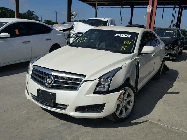 1G6AB5RX6E0187587 - 2014 CADILLAC ATS LUXURY WHITE photo 2