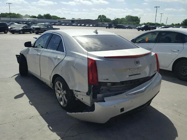 1G6AB5RX6E0187587 - 2014 CADILLAC ATS LUXURY WHITE photo 3