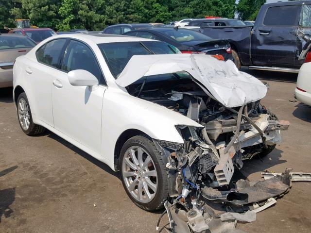 JTHCK262072015218 - 2007 LEXUS IS 250 WHITE photo 1