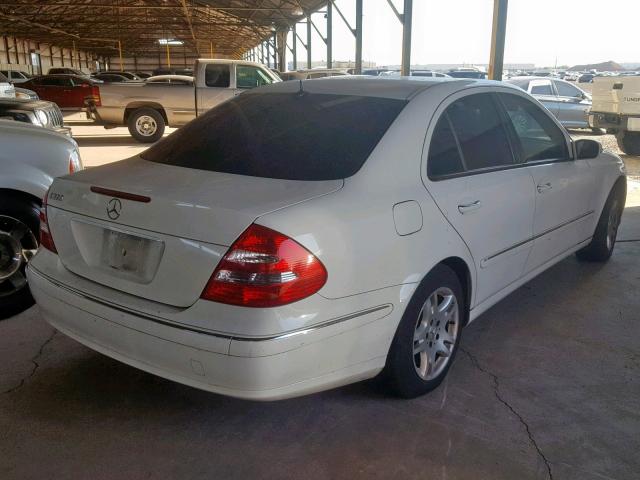 WDBUF65J63A205520 - 2003 MERCEDES-BENZ E 320 WHITE photo 4