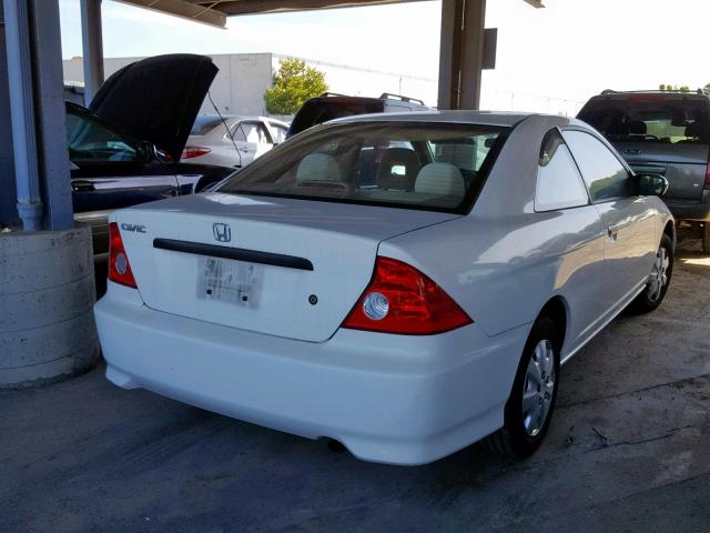 1HGEM22164L063492 - 2004 HONDA CIVIC DX V WHITE photo 4