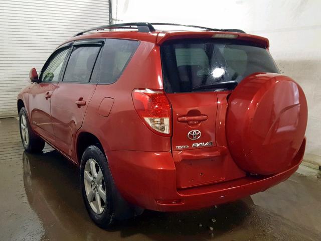 JTMBD31V386087541 - 2008 TOYOTA RAV4 LIMIT RED photo 3