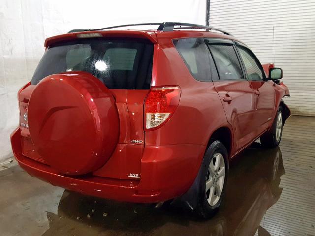 JTMBD31V386087541 - 2008 TOYOTA RAV4 LIMIT RED photo 4