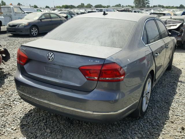 1VWBV7A34FC086221 - 2015 VOLKSWAGEN PASSAT SE GRAY photo 4